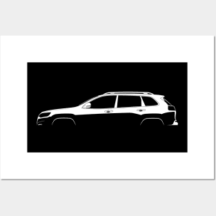 Jeep Cherokee (KL) Silhouette Posters and Art